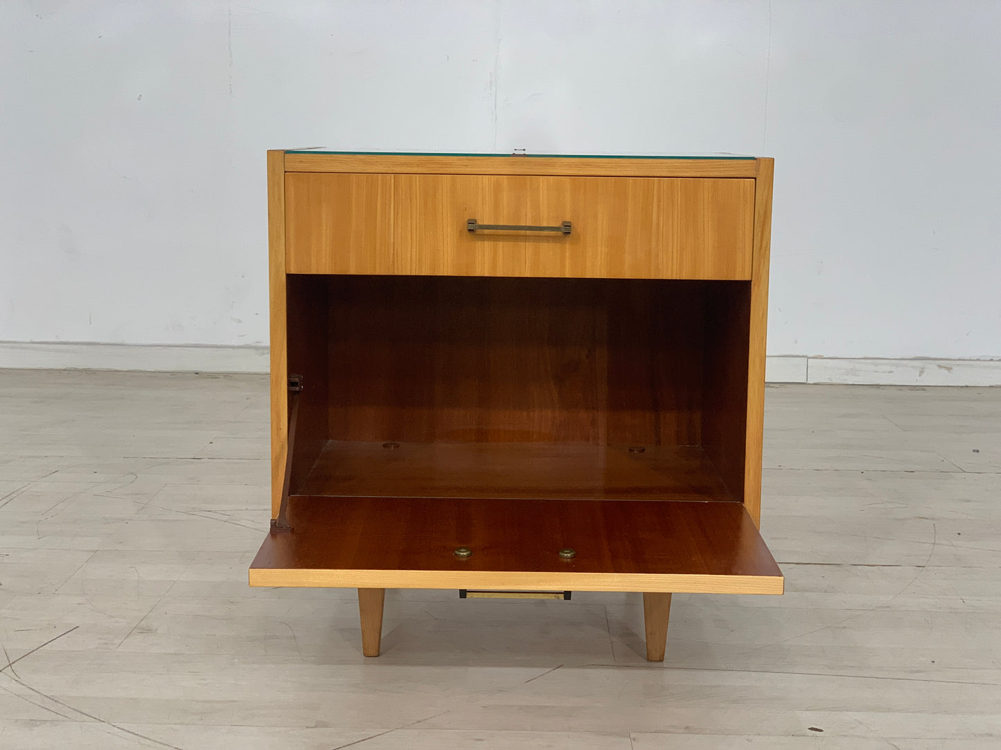 Mid Century Nachttisch Nachtschrank Kommode Vintage