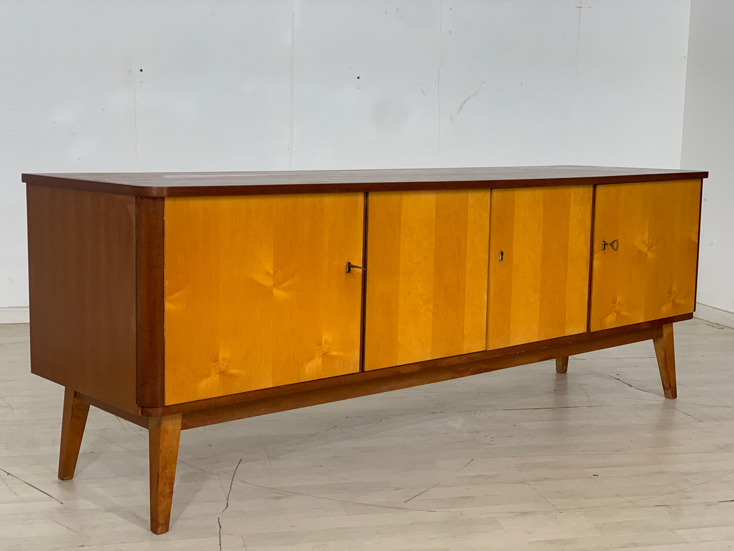 Mid Century Sideboard Schrank Kommode Vintage