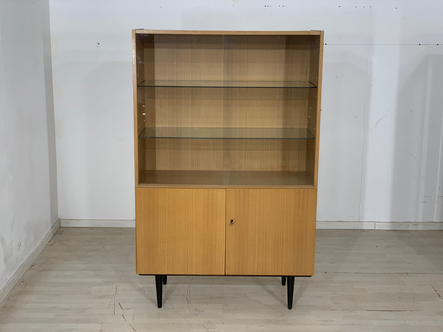 Mid Century Vitrine Highboard Schrank Vintage