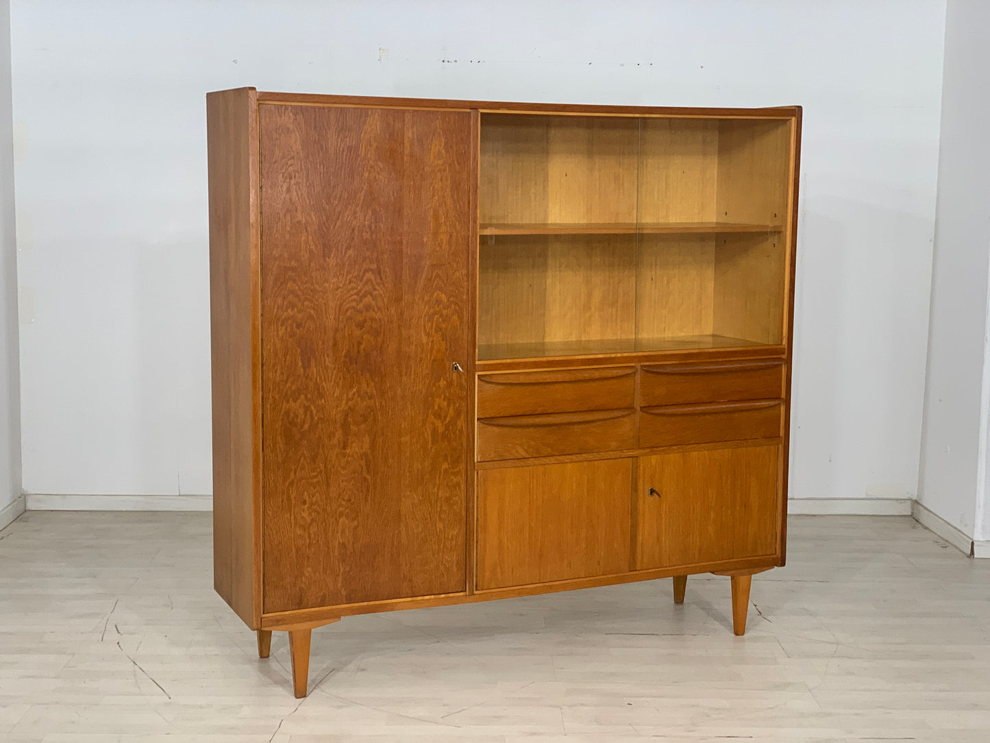 Mid Century Highboard Schrank Wohnzimmerschrank Vintage