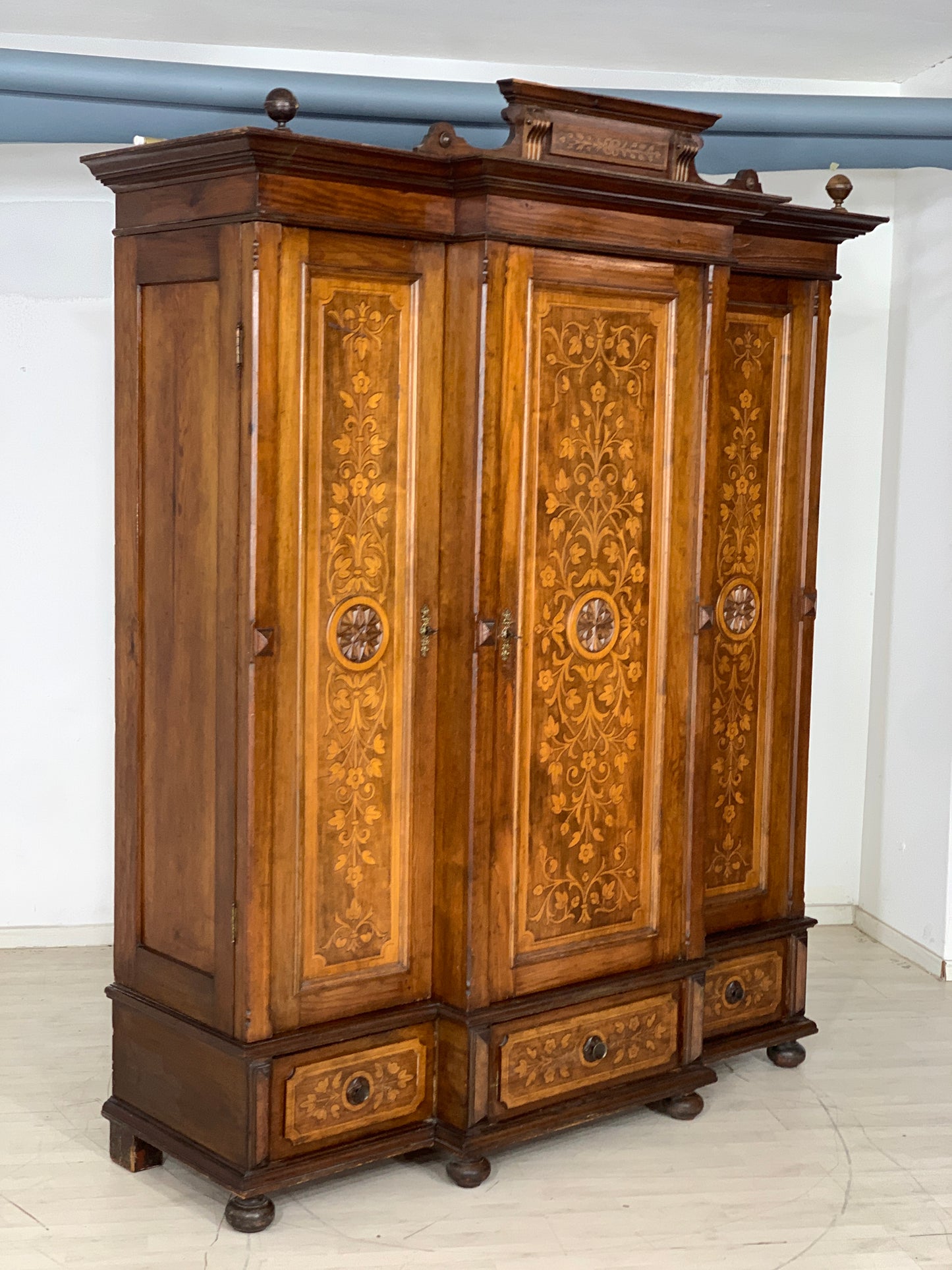 Gründerzeit Kleiderschrank Schrank Wardrobe um 1880