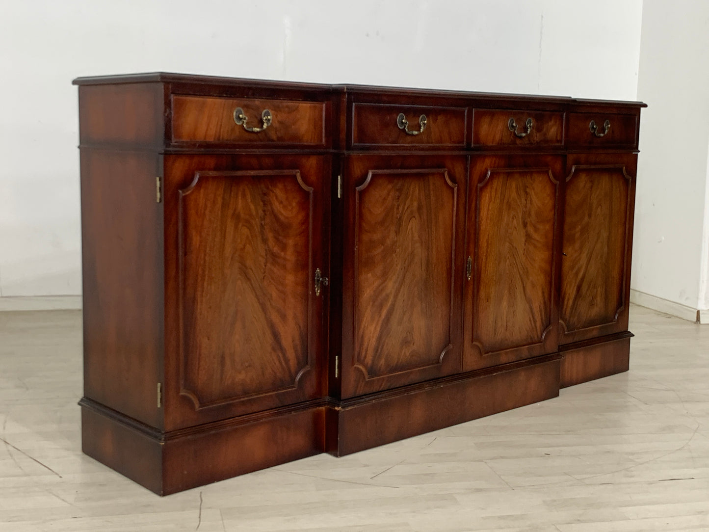 English Mahagoni Anrichte Schrank Sideboard Geschirschrank Vintage