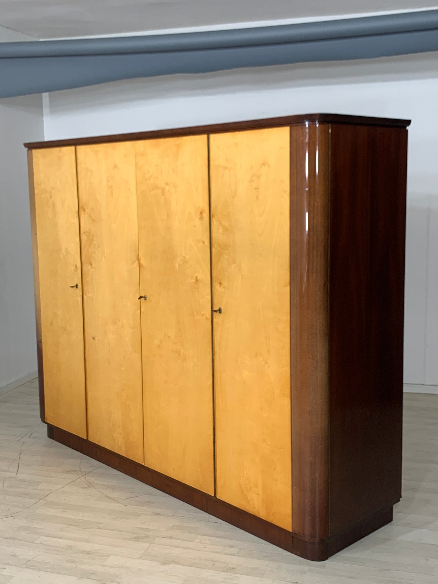 Mid Century Kleiderschrank Schrank Wardrobe Vintage