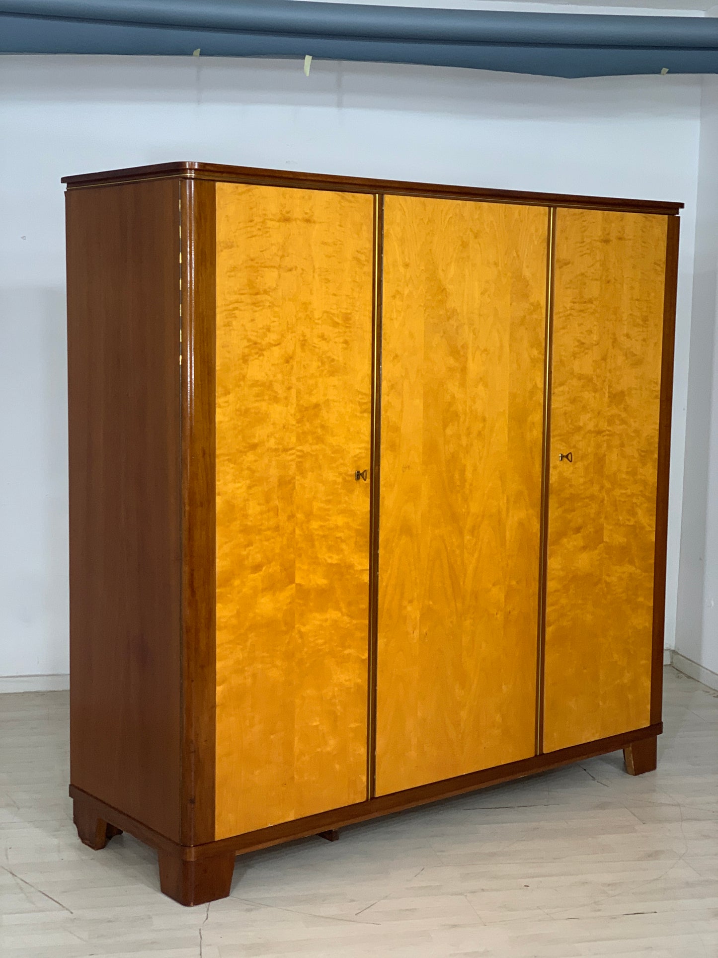 Mid Century Kleiderschrank Schrank Wardrobe Vintage