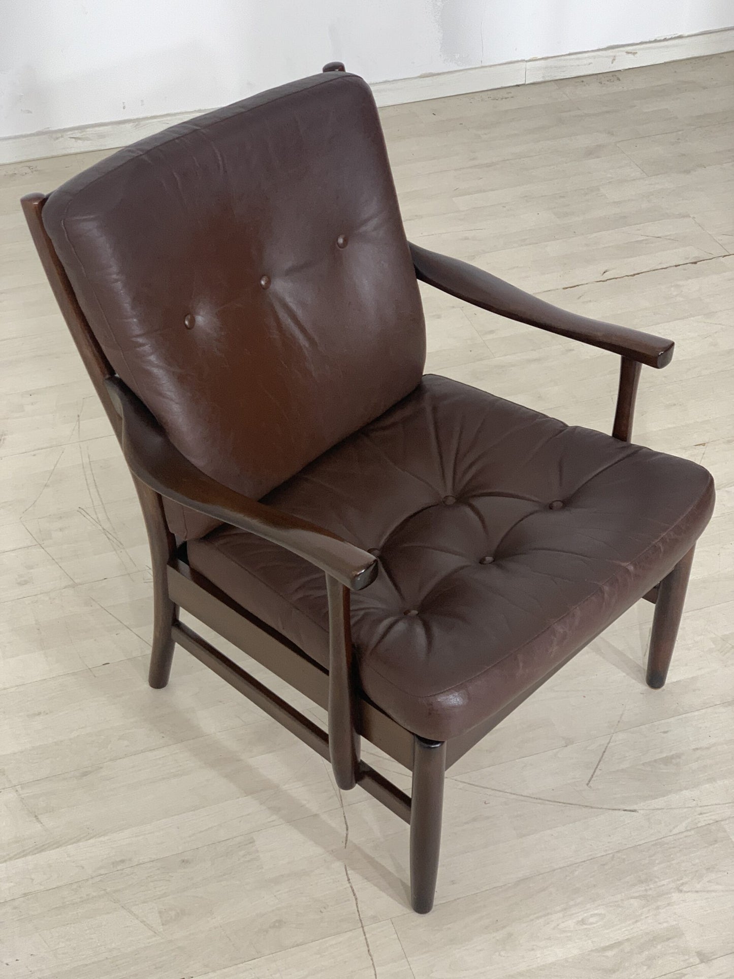 60'S DANISH ARMCHAIR ARMCHAIR LEATHER ARMCHAIR VINTAGE ARMCHAIR