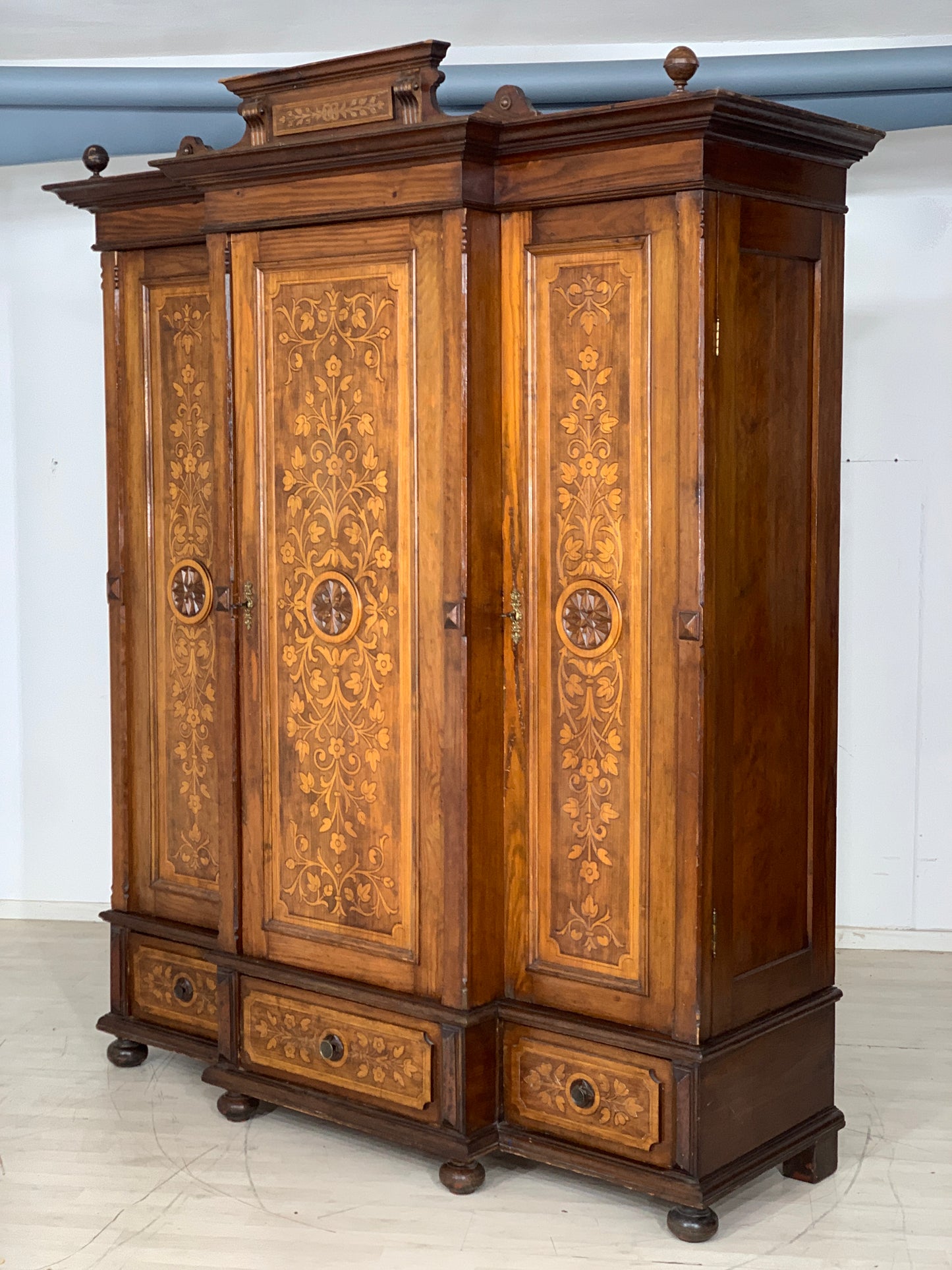 Gründerzeit Kleiderschrank Schrank Wardrobe um 1880