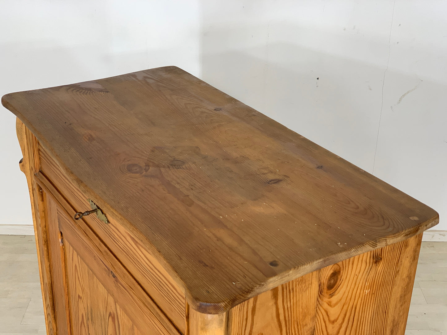 Biedermeier Schrank Wäscheschrank Holz Vertiko um 1880