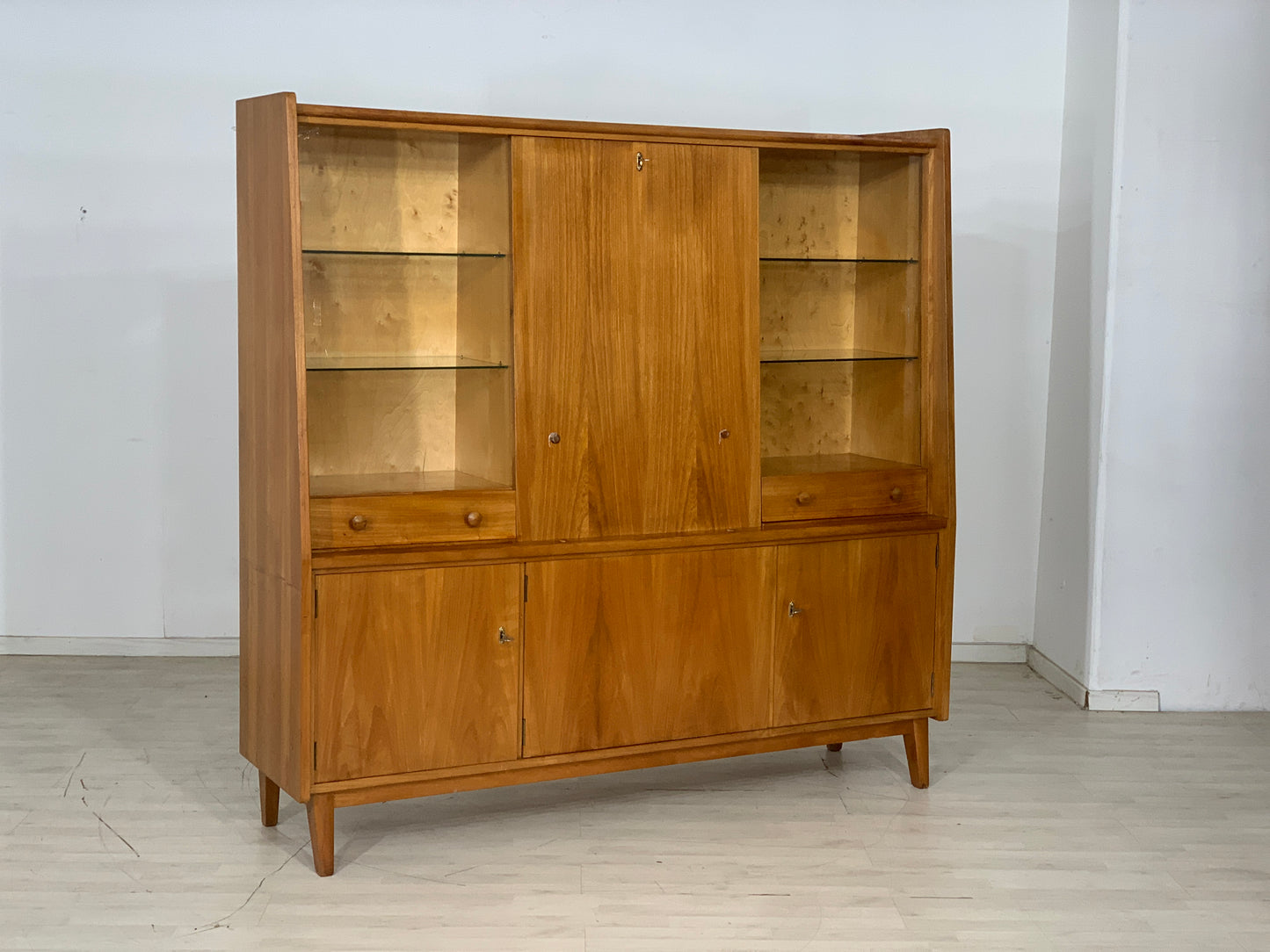 Mid Century Highboard Schrank Wohnzimmerschrank Vintage