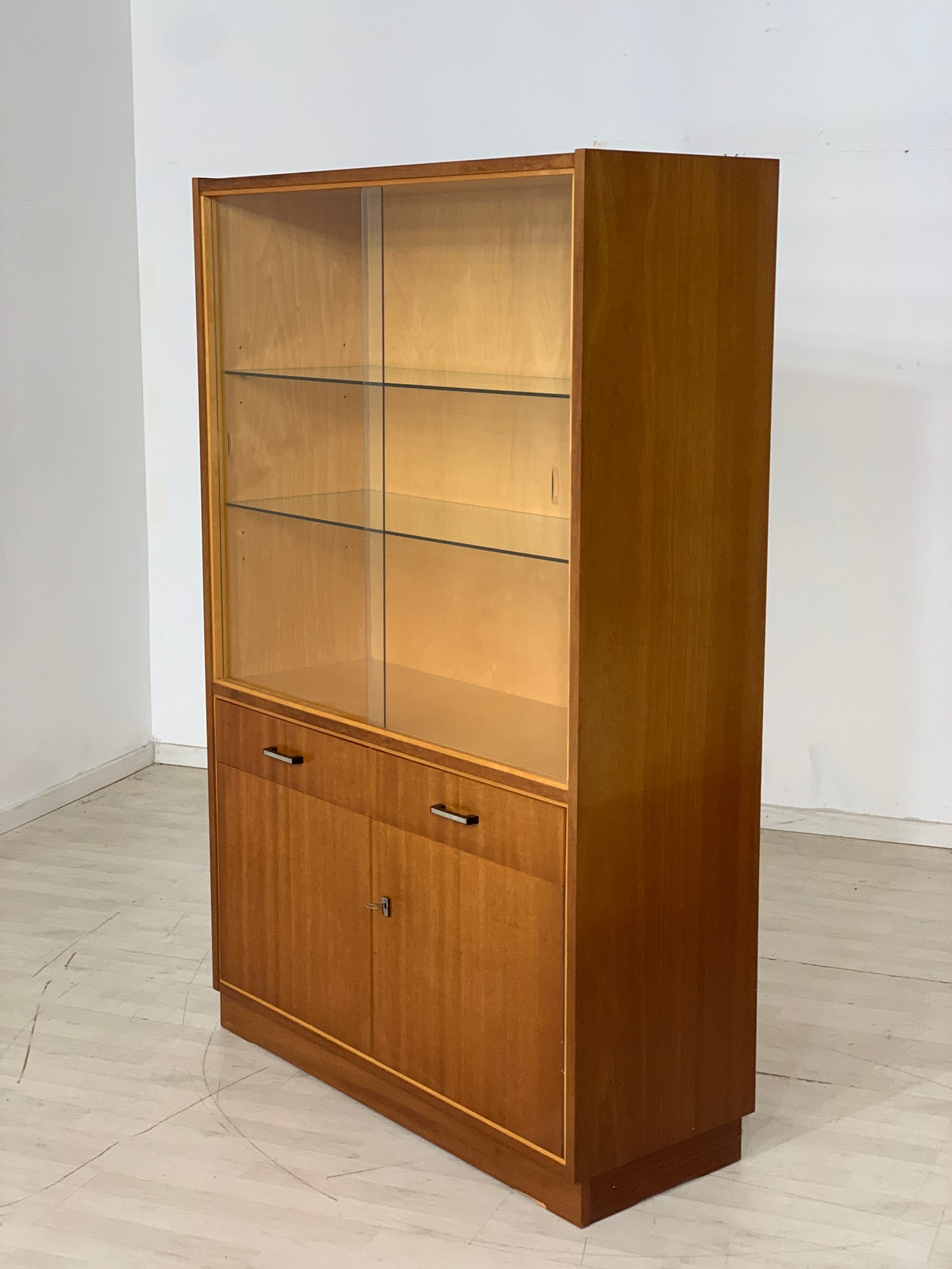 60er Jahre Vitrine Anrichte Wohnzimmerschrank Vintage Highboard