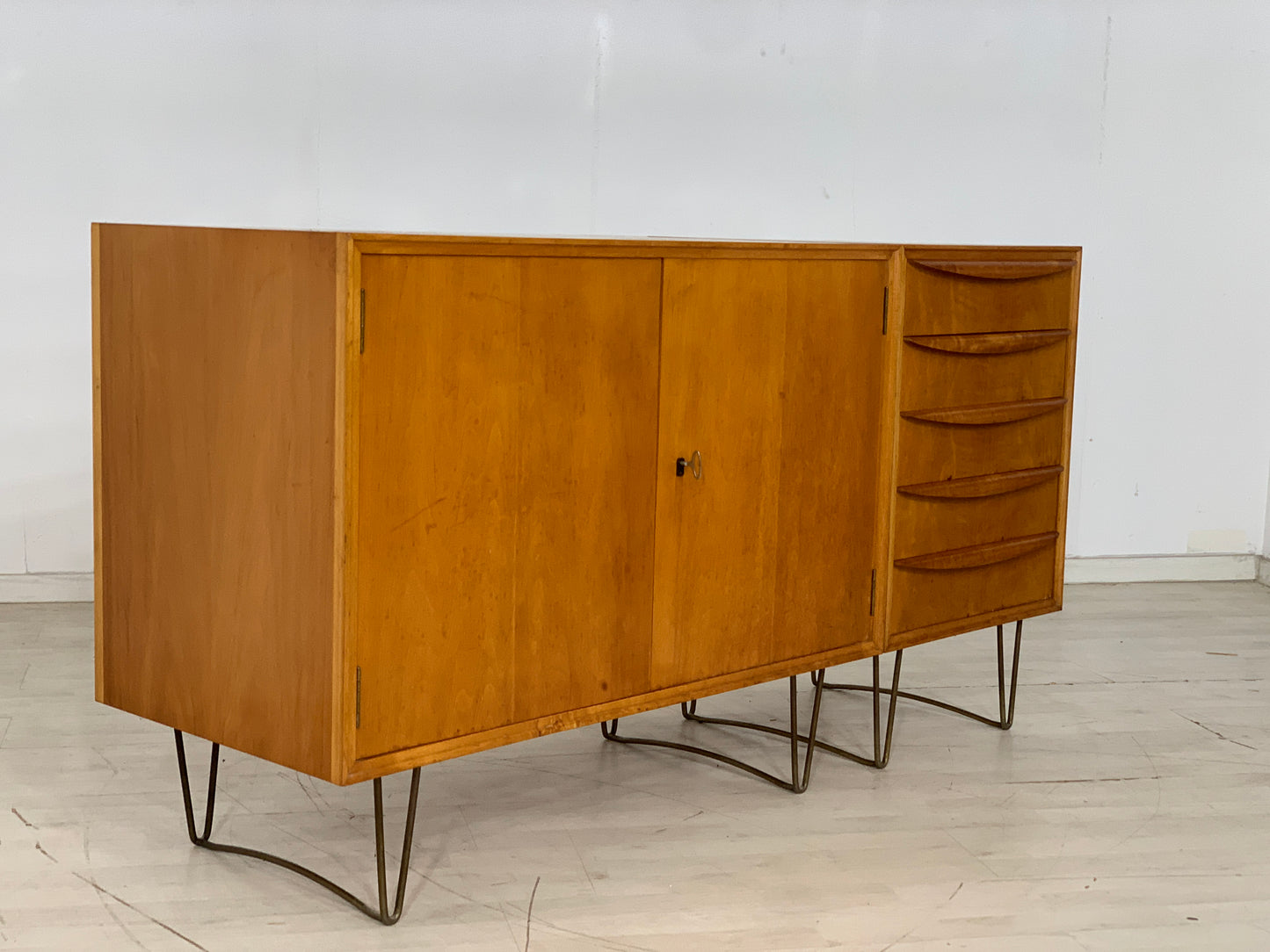 Mid Century Sideboard Schrank Kommode Vintage