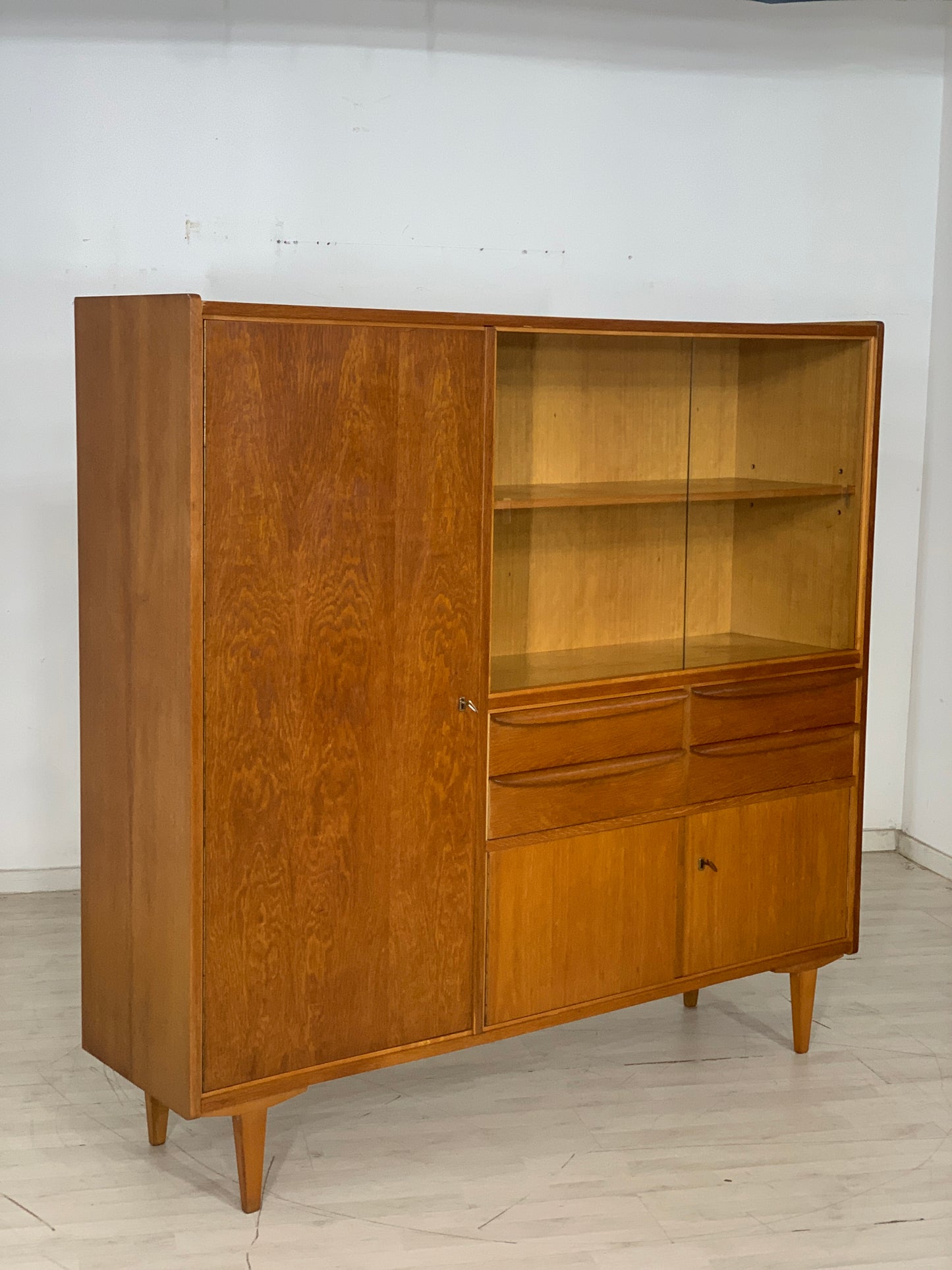 Mid Century Highboard Schrank Wohnzimmerschrank Vintage