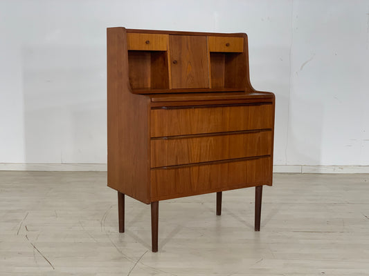 Danish Teak Sekretär Schreibschrank Kommode Schminktisch Vintage