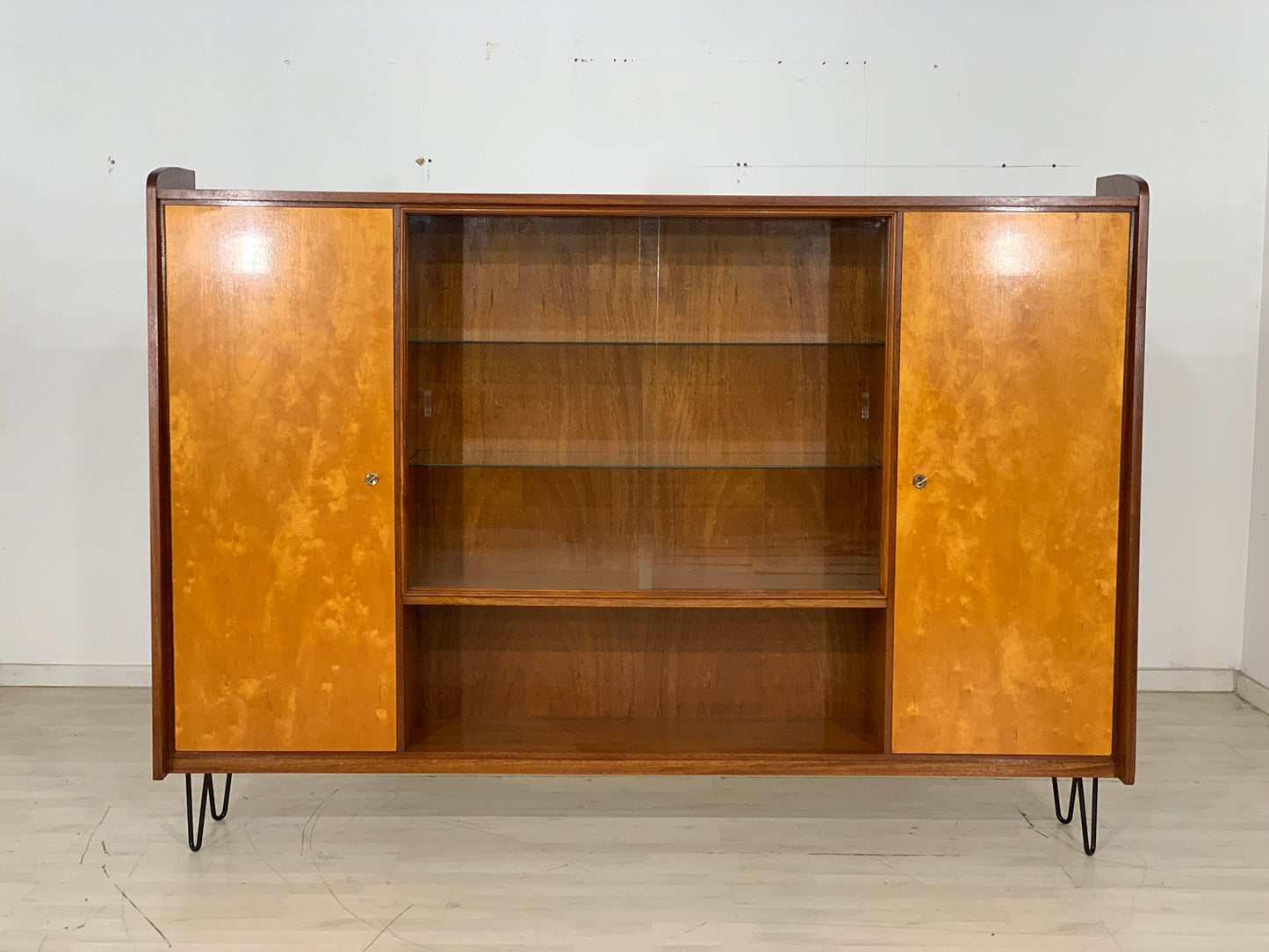 Mid Century Highboard Schrank Wohnzimmerschrank Vintage