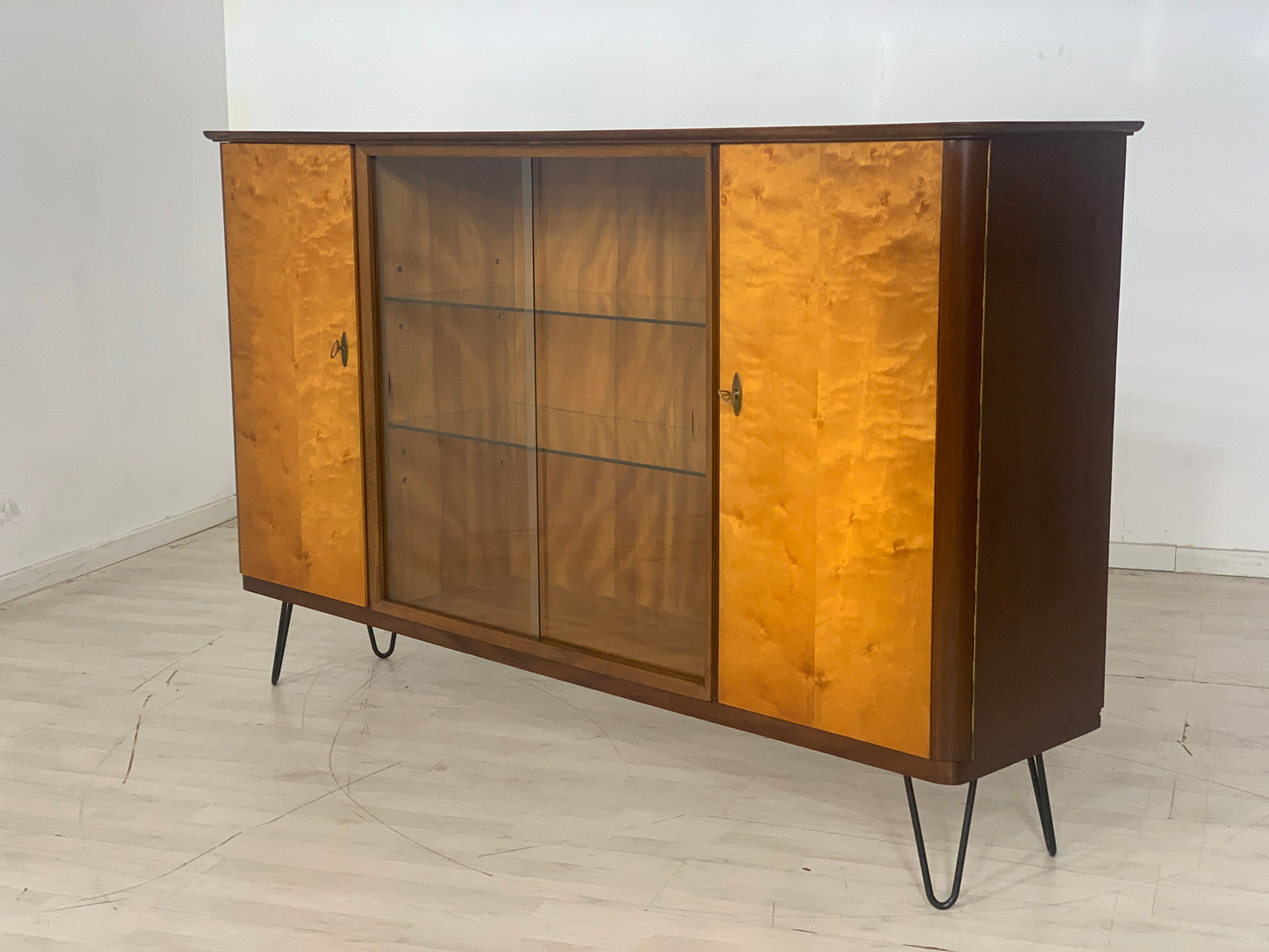 Mid Century Highboard Schrank Wohnzimmerschrank Vintage