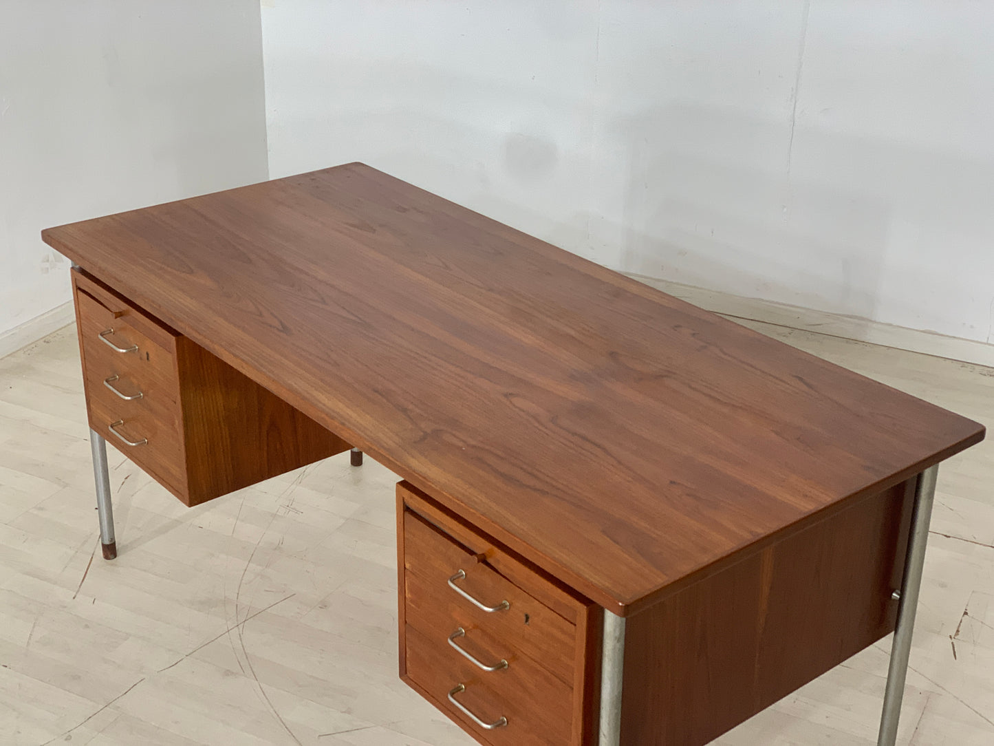 Danish Teak Schreibtisch Tisch Desk Vintage