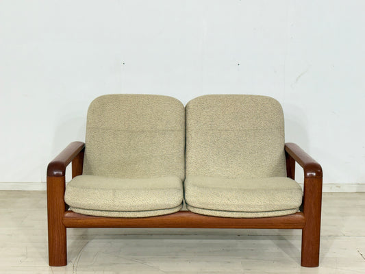 Mid-Century Dyrlund Teak-Sofa | Massivholz 2-Sitzer Couch| Designklassiker