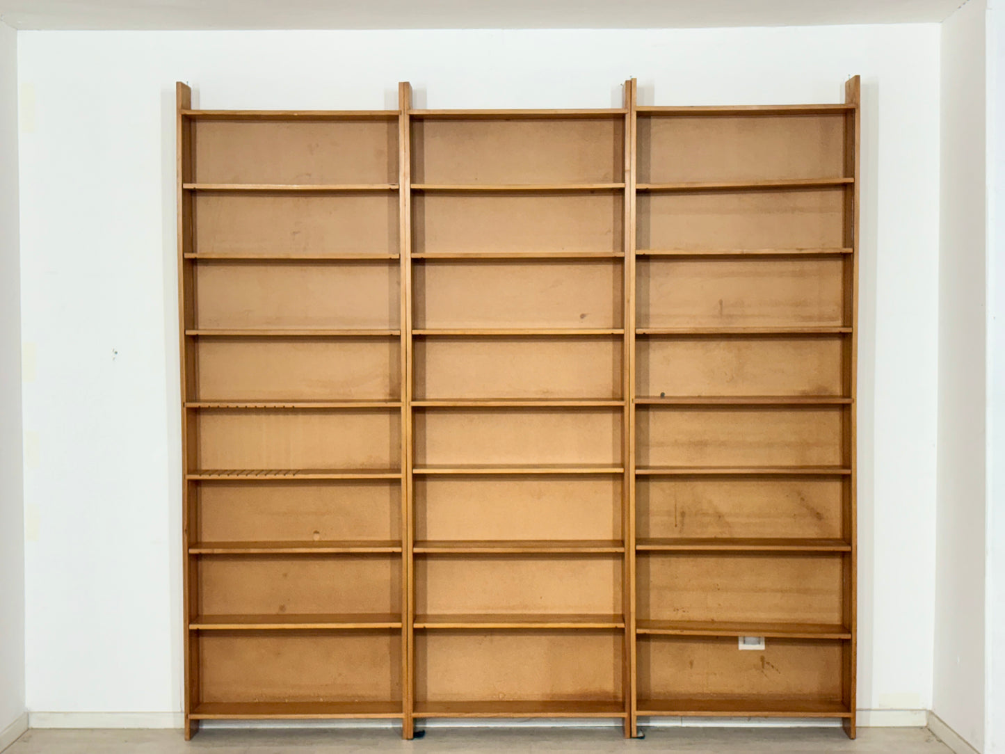 Große Vintage Regalwand | 60er Jahre Regal | Kiefer massiv Bücherwand| Modular
