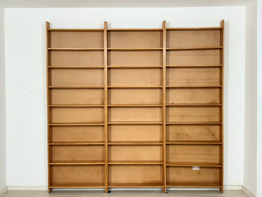 Große Vintage Regalwand | 60er Jahre Regal | Kiefer massiv Bücherwand| Modular