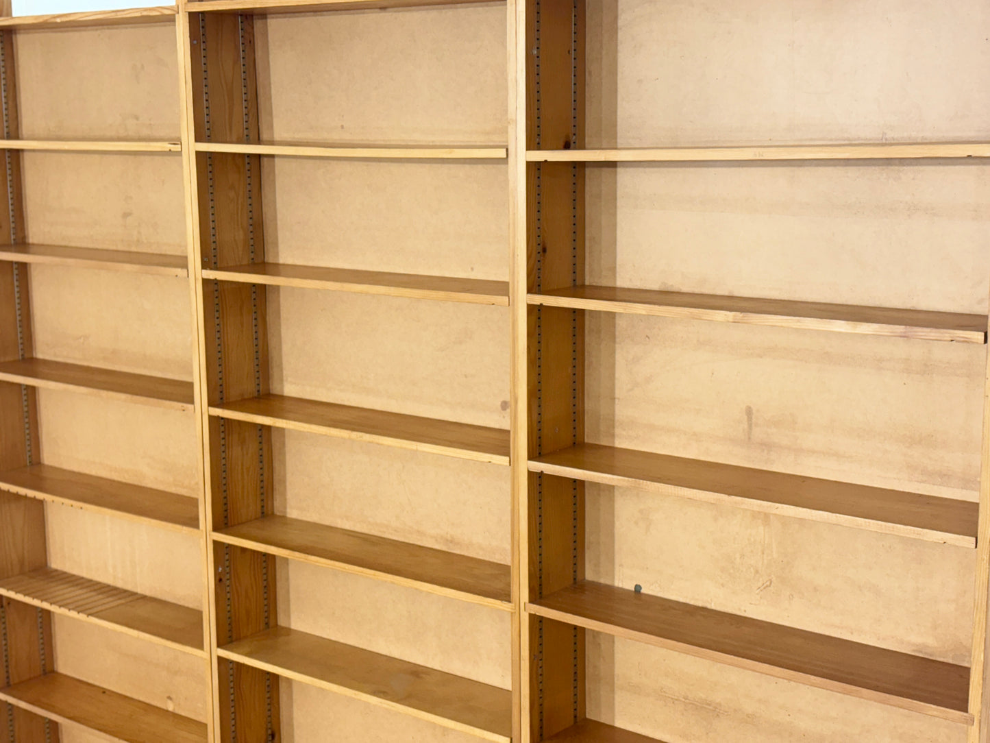 Große Vintage Regalwand | 60er Jahre Regal | Kiefer massiv Bücherwand| Modular