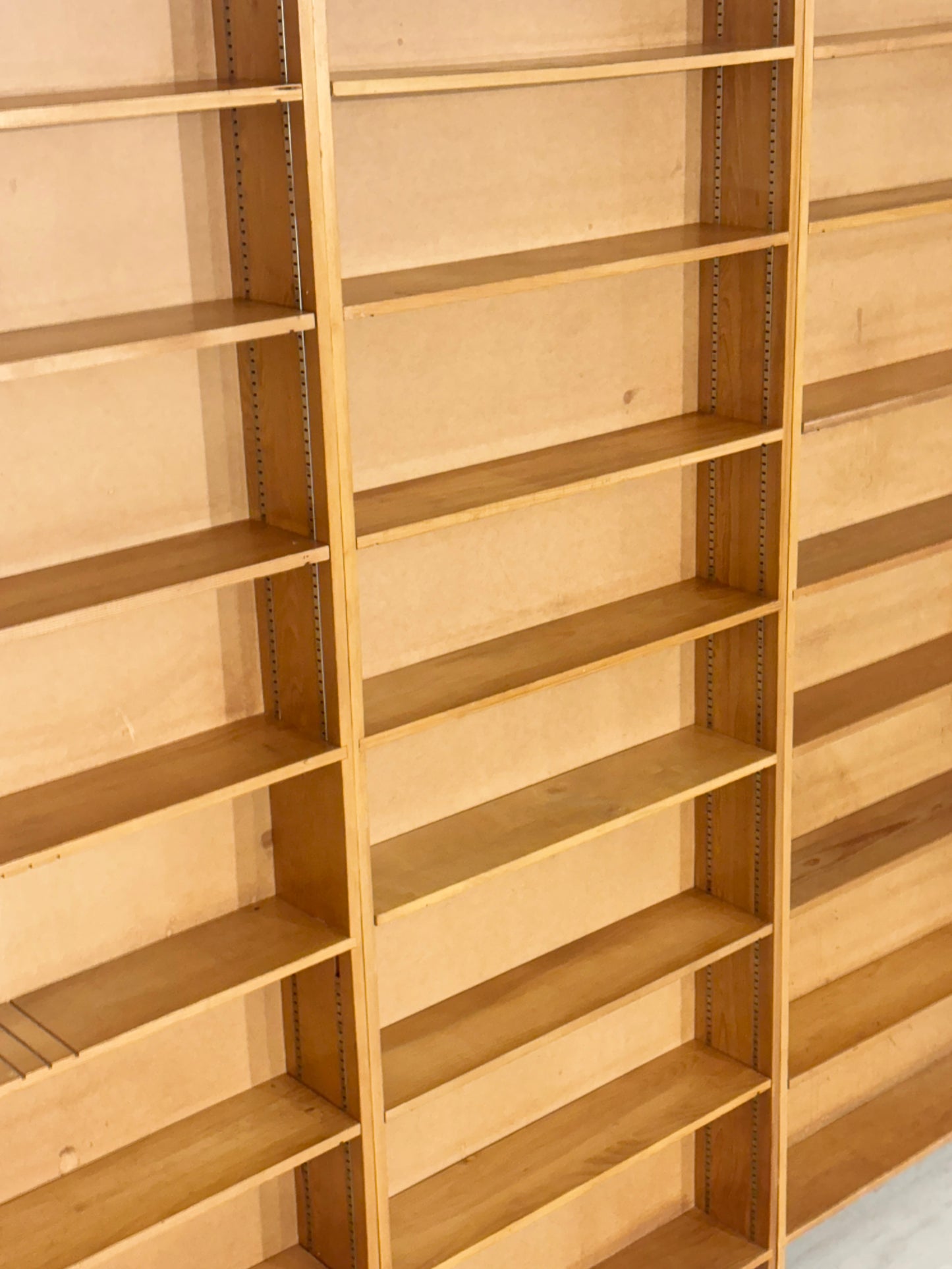 Große Vintage Regalwand | 60er Jahre Regal | Kiefer massiv Bücherwand| Modular