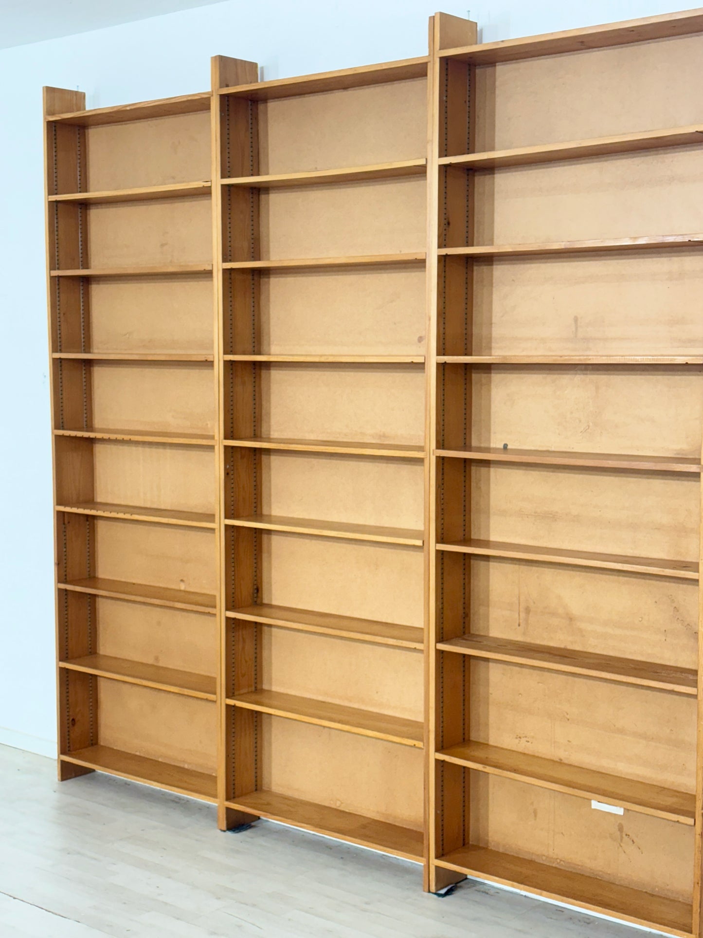 Große Vintage Regalwand | 60er Jahre Regal | Kiefer massiv Bücherwand| Modular
