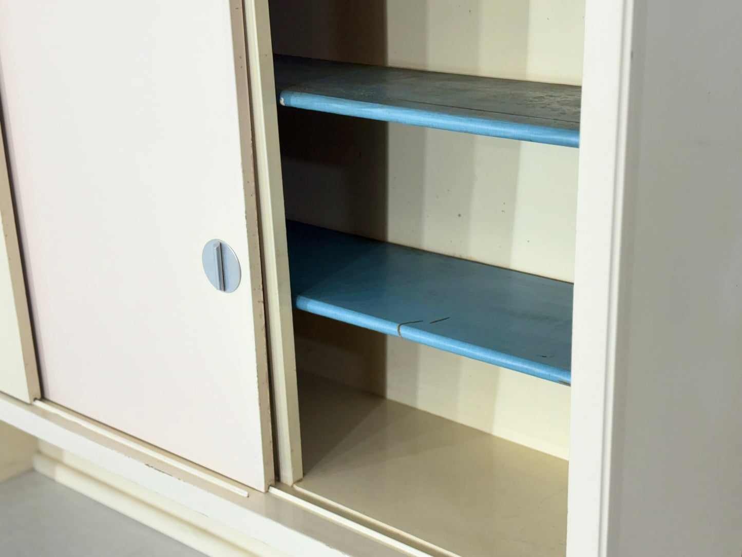 Vintage Küchenbuffet 50er/60er Jahre | Pastell-Design Küchenschrank| 2-teilig