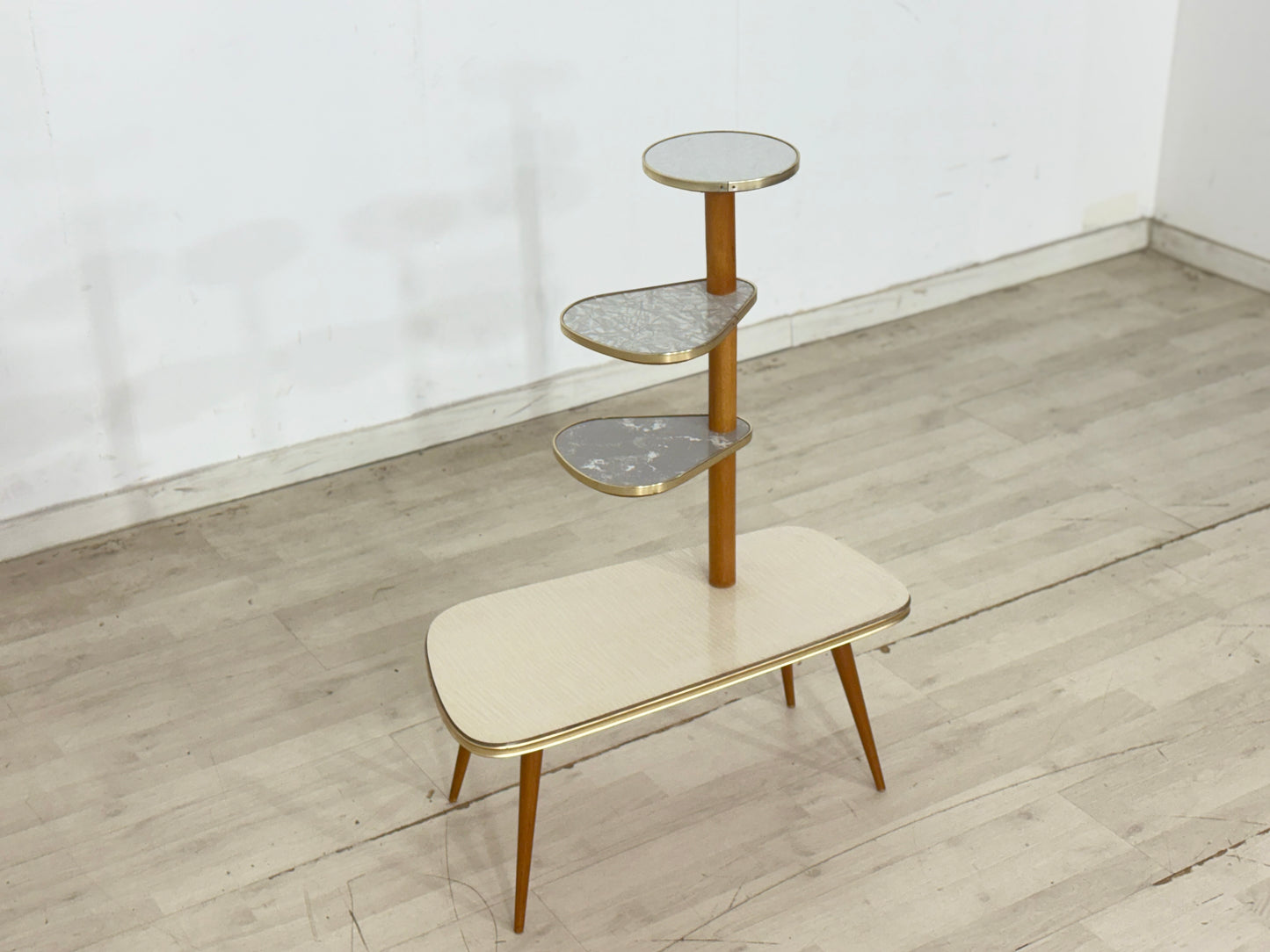 Vintage Mid-Century Blumentisch | Etagere Nierentisch aus den 60er Jahren