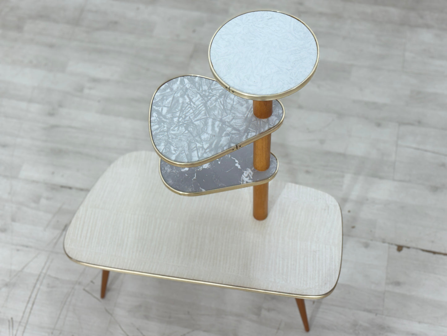 Vintage Mid-Century Blumentisch | Etagere Nierentisch aus den 60er Jahren