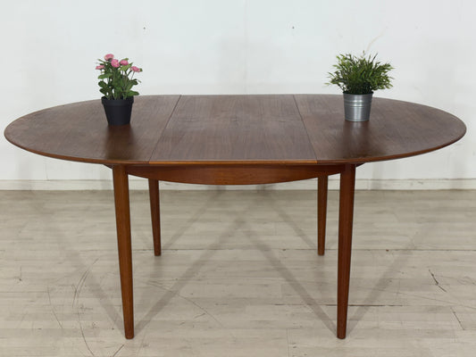 Danish Teak Dining Table Wooden Table Dining Room Table Extendable DYRLUND