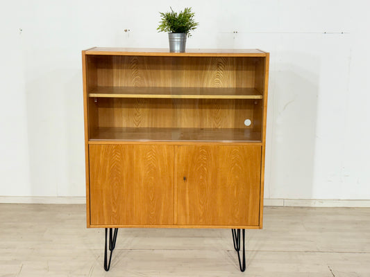 Vintage Klassiker Fächerschrank / Regal / Highboard / – Sen/Esche – VEB Hellerau