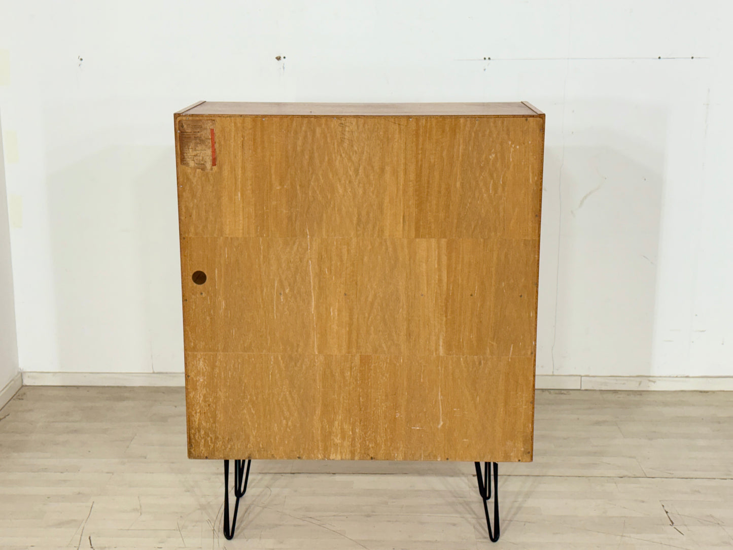 Vintage Klassiker Fächerschrank / Regal / Highboard / – Sen/Esche – VEB Hellerau
