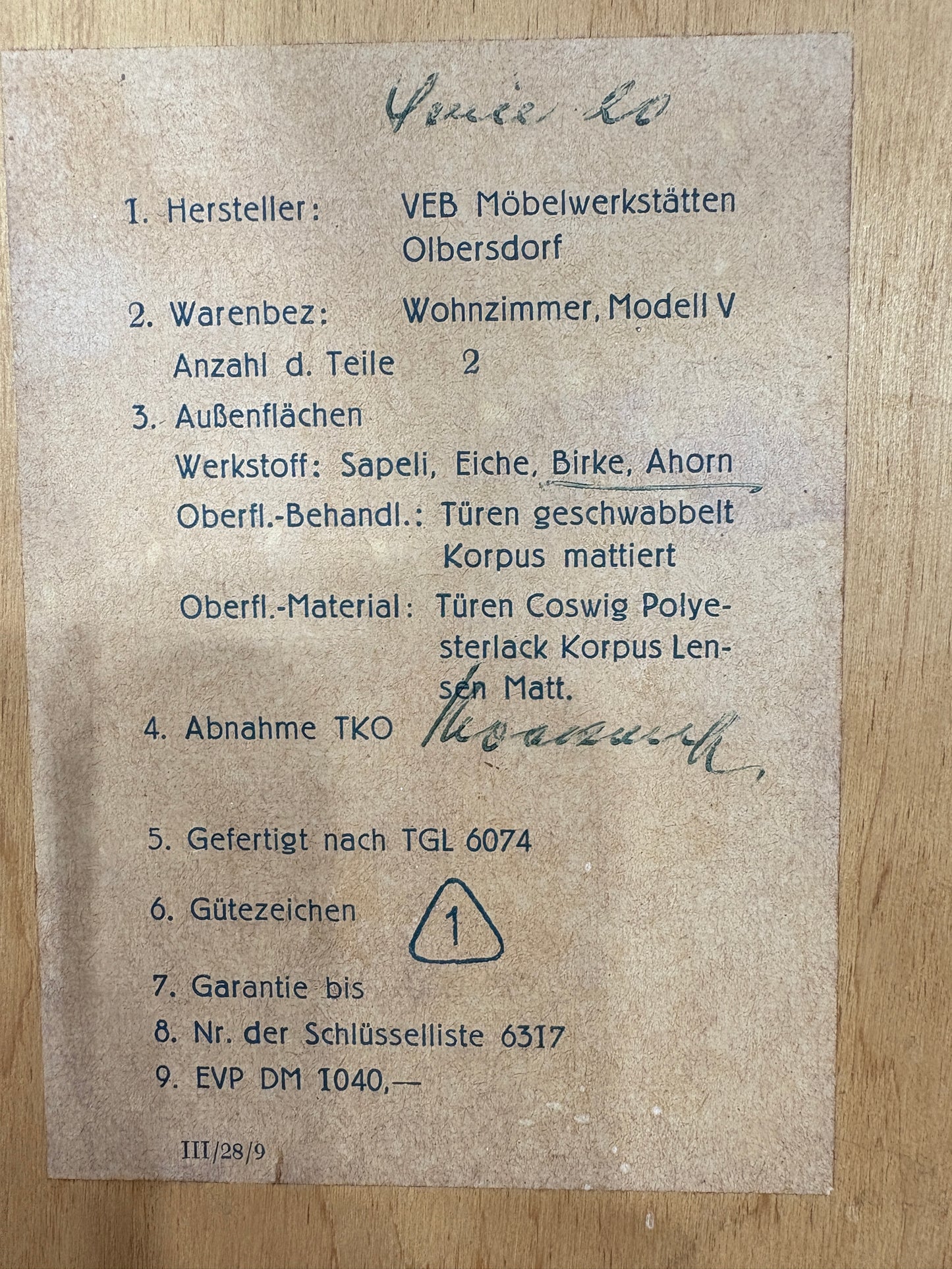 Schönes Vintage Highboard / Barschrank / Sideboard / Geschirrschrank