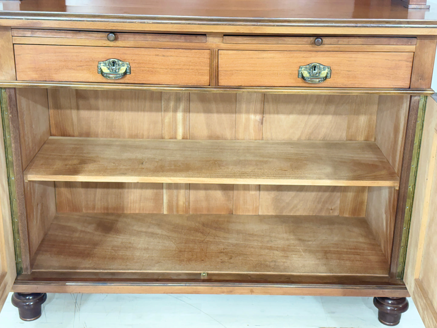 Antik Küchenbuffet um 1900 | Jugendstil Küchenschrank | 2-teilig | Massivholz-Eiche