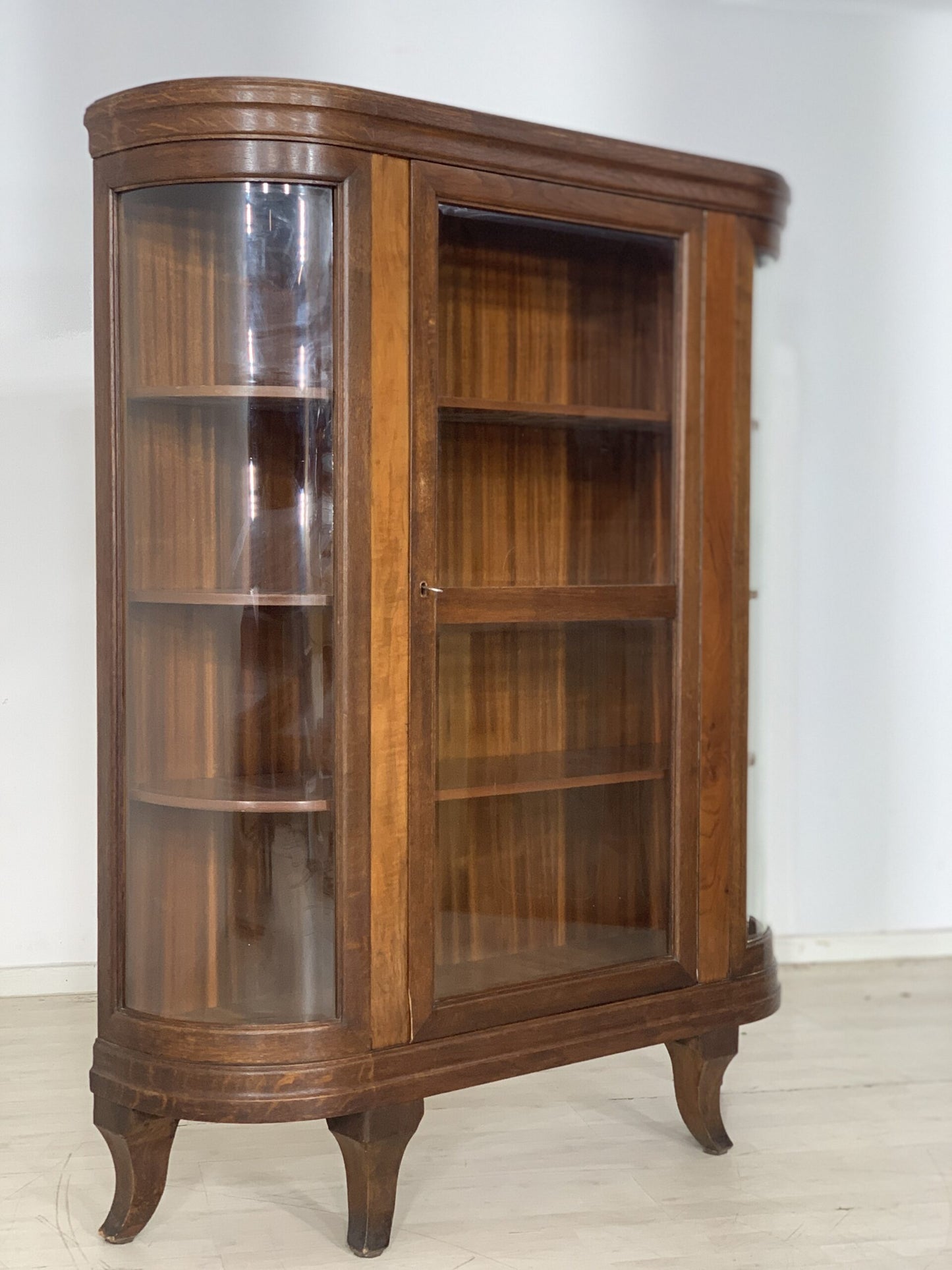 JUGENDSTIL VITRINE VITRINENSCHRANK ANRICHTE FÄCHERSCHRANK REGAL UM 1920