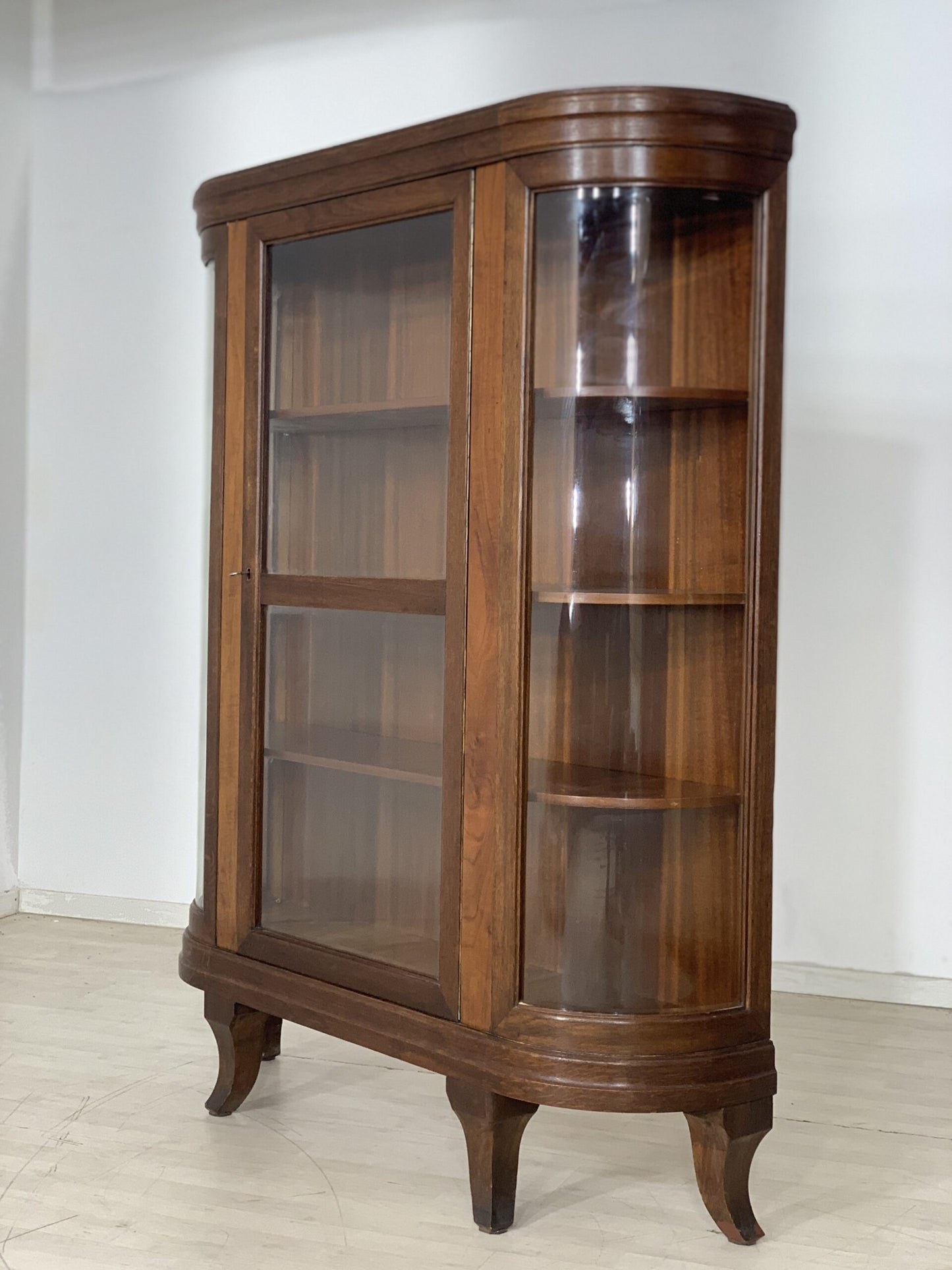 JUGENDSTIL VITRINE VITRINENSCHRANK ANRICHTE FÄCHERSCHRANK REGAL UM 1920