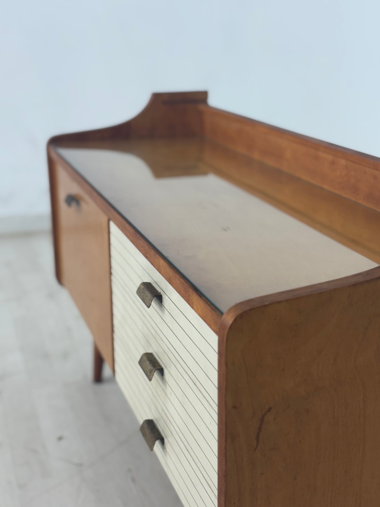 Mid Century Sideboard Schrank Kommode Vintage