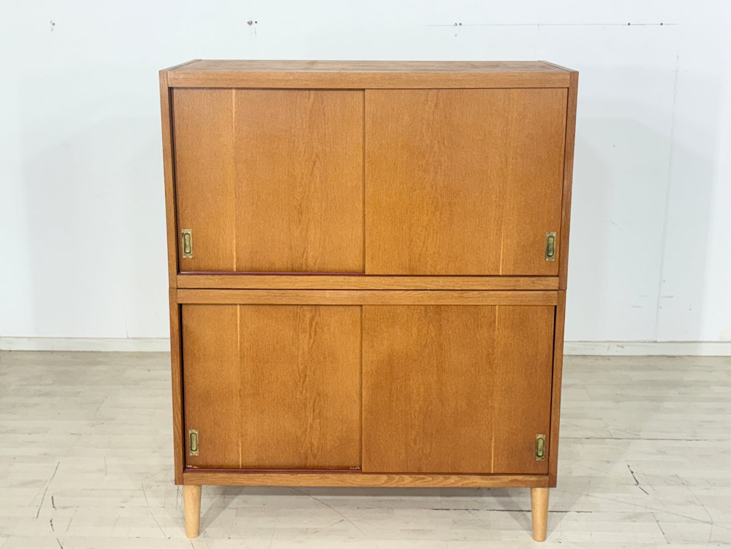 Mid-Century Fächerschrank / Vintage Highboard / Wohnzimmerschrank