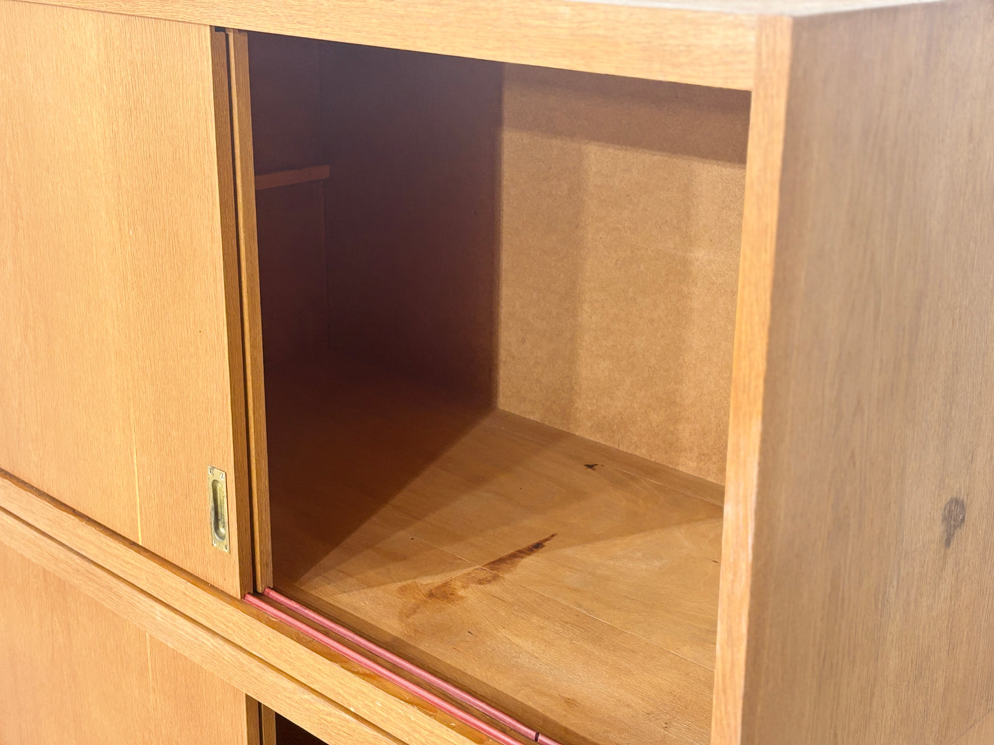 Mid-Century Fächerschrank / Vintage Highboard / Wohnzimmerschrank
