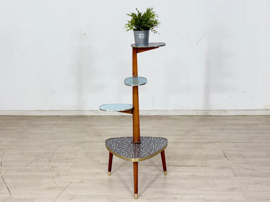 Vintage Etagere Nierentisch / Blumentisch / schöner Mid-Century Blumenständer