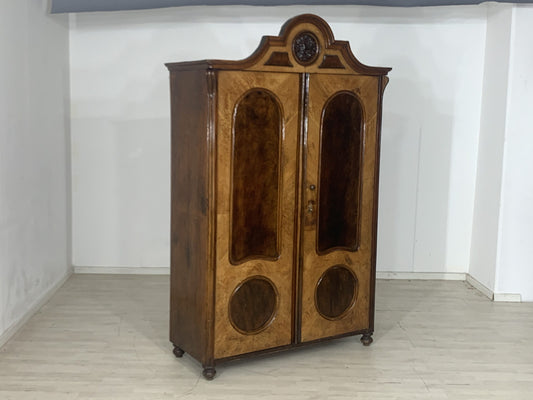 LOUIS PHILIPPE KLEIDERSCHRANK WÄSCHESCHRANK SCHRANK ANTIK UM 1880