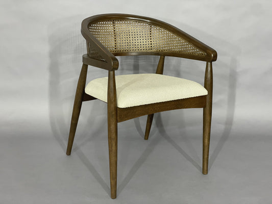 HIGH QUALITY CHAIR BASKET-WOVEN DINING CHAIR WALNUT