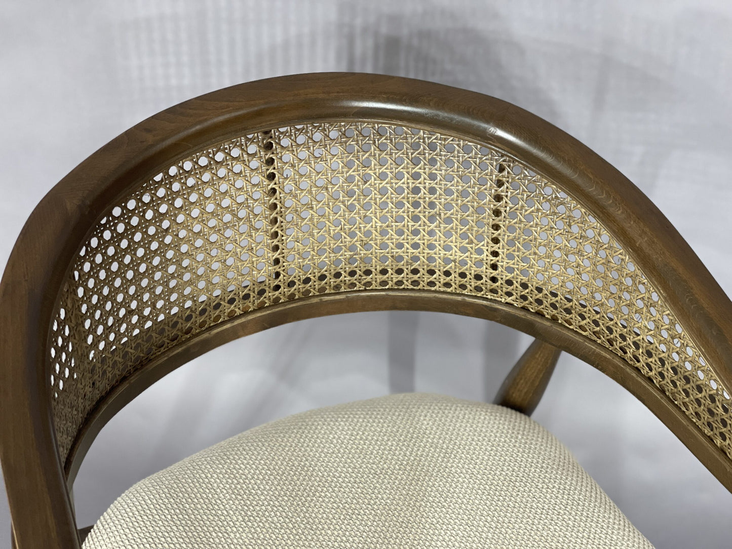 HIGH QUALITY CHAIR BASKET-WOVEN DINING CHAIR WALNUT