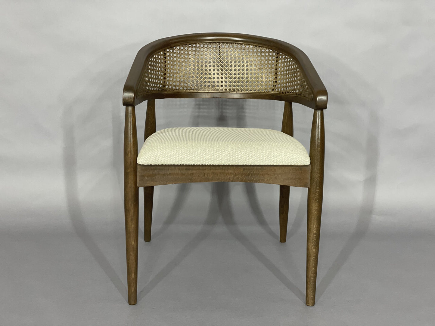 HIGH QUALITY CHAIR BASKET-WOVEN DINING CHAIR WALNUT