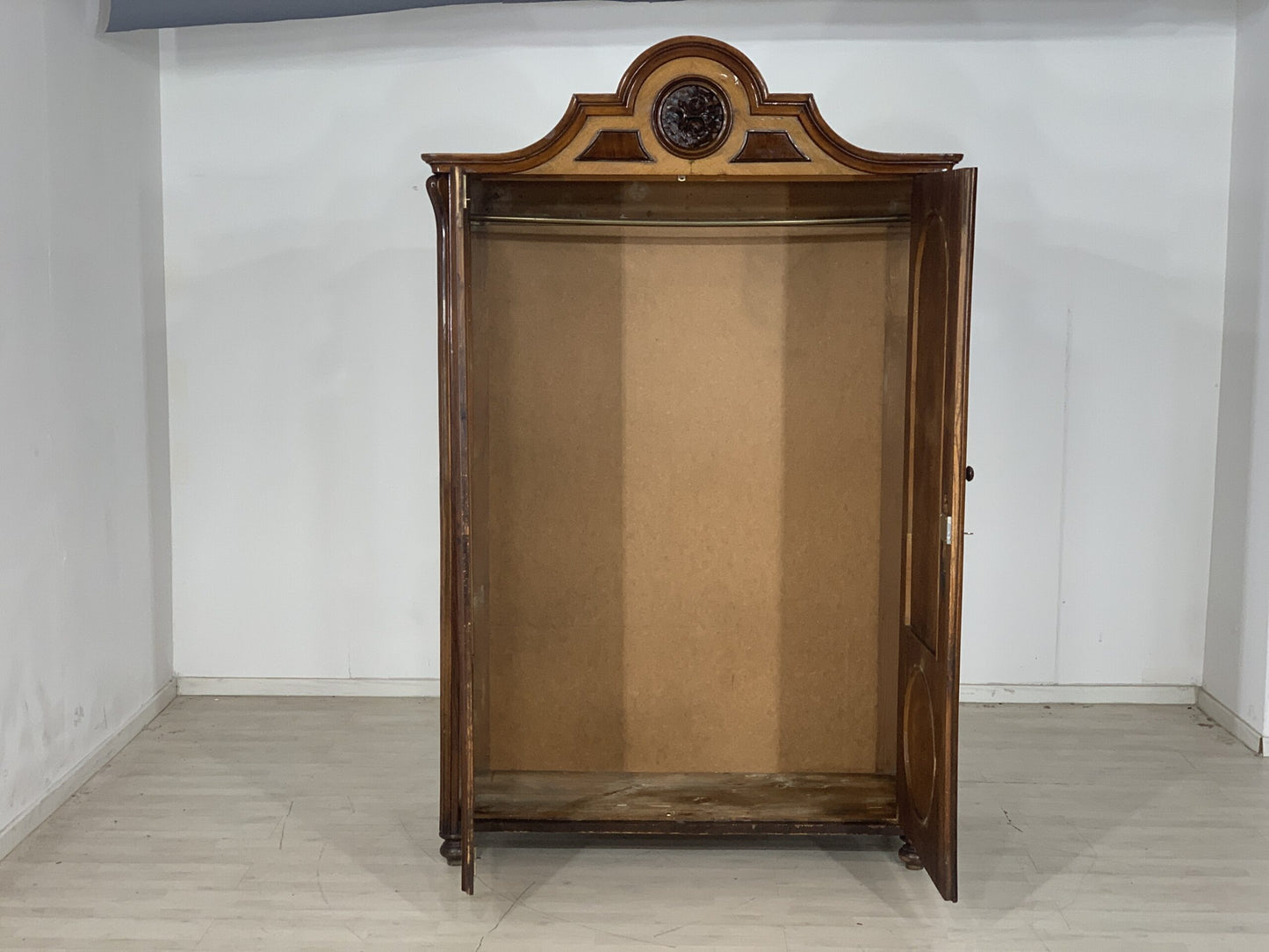 LOUIS PHILIPPE WARDROBE LINEN CABINET CABINET ANTIQUE AROUND 1880