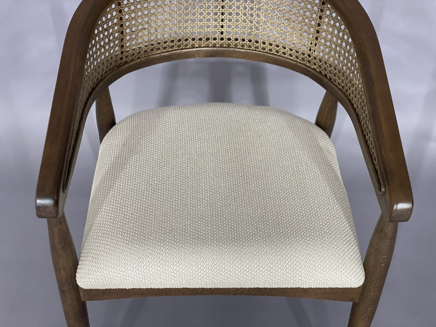 HIGH QUALITY CHAIR BASKET-WOVEN DINING CHAIR WALNUT