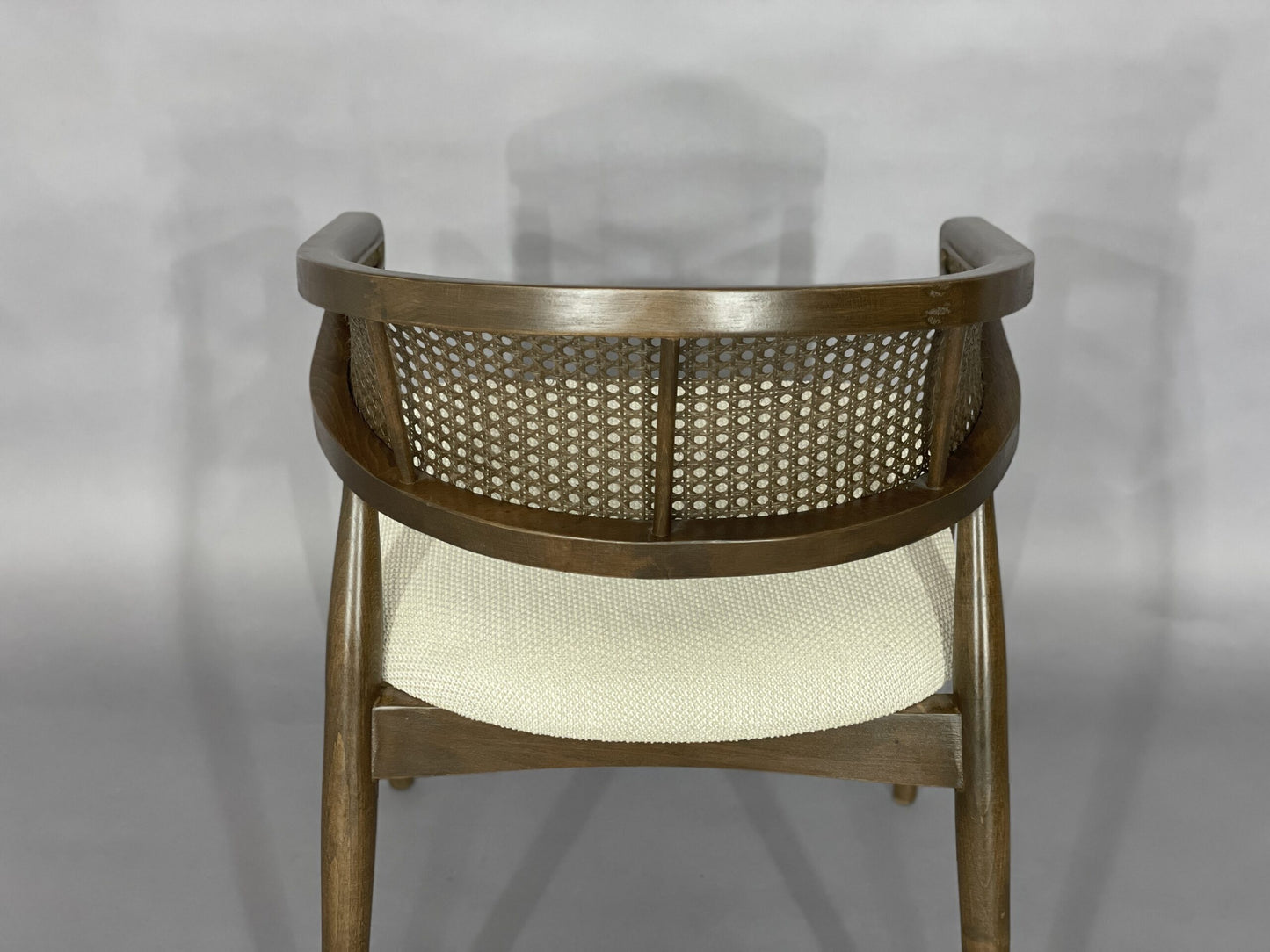 HIGH QUALITY CHAIR BASKET-WOVEN DINING CHAIR WALNUT