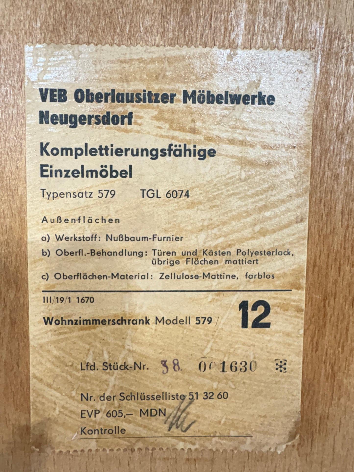 Mid-Century Wohnzimmerschrank – 60er Jahre Vitrine  – Vintage Highboard
