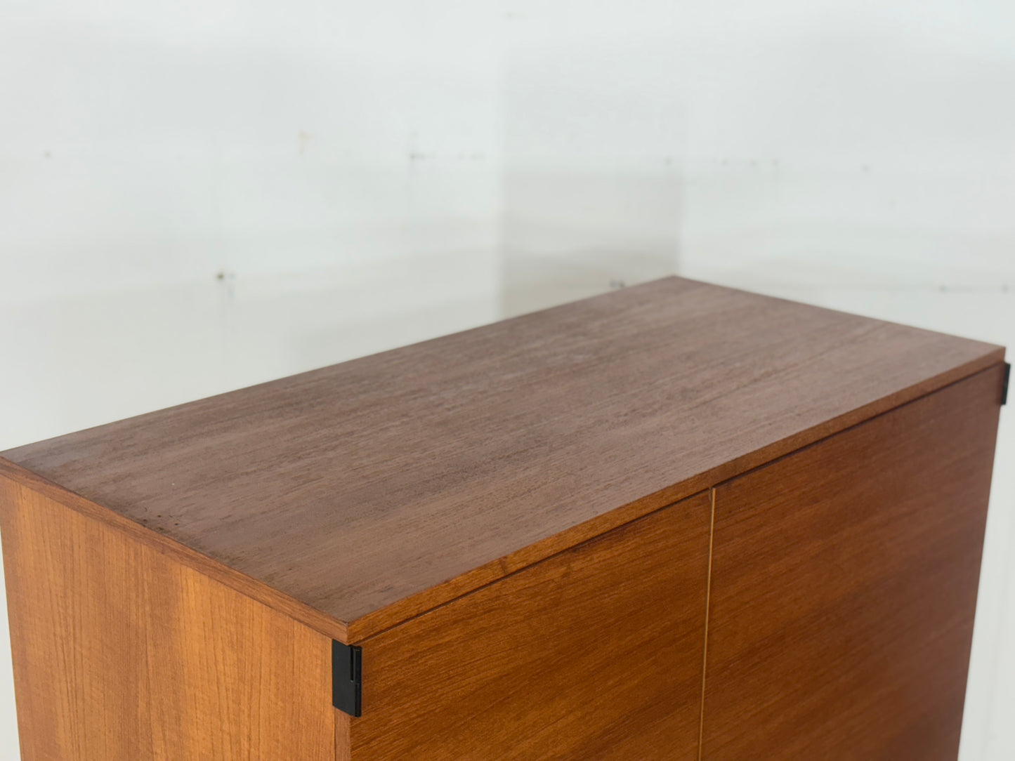 60er Jahre Teak Kleiderschrank Holz Schrank Wäscheschrank Vintage