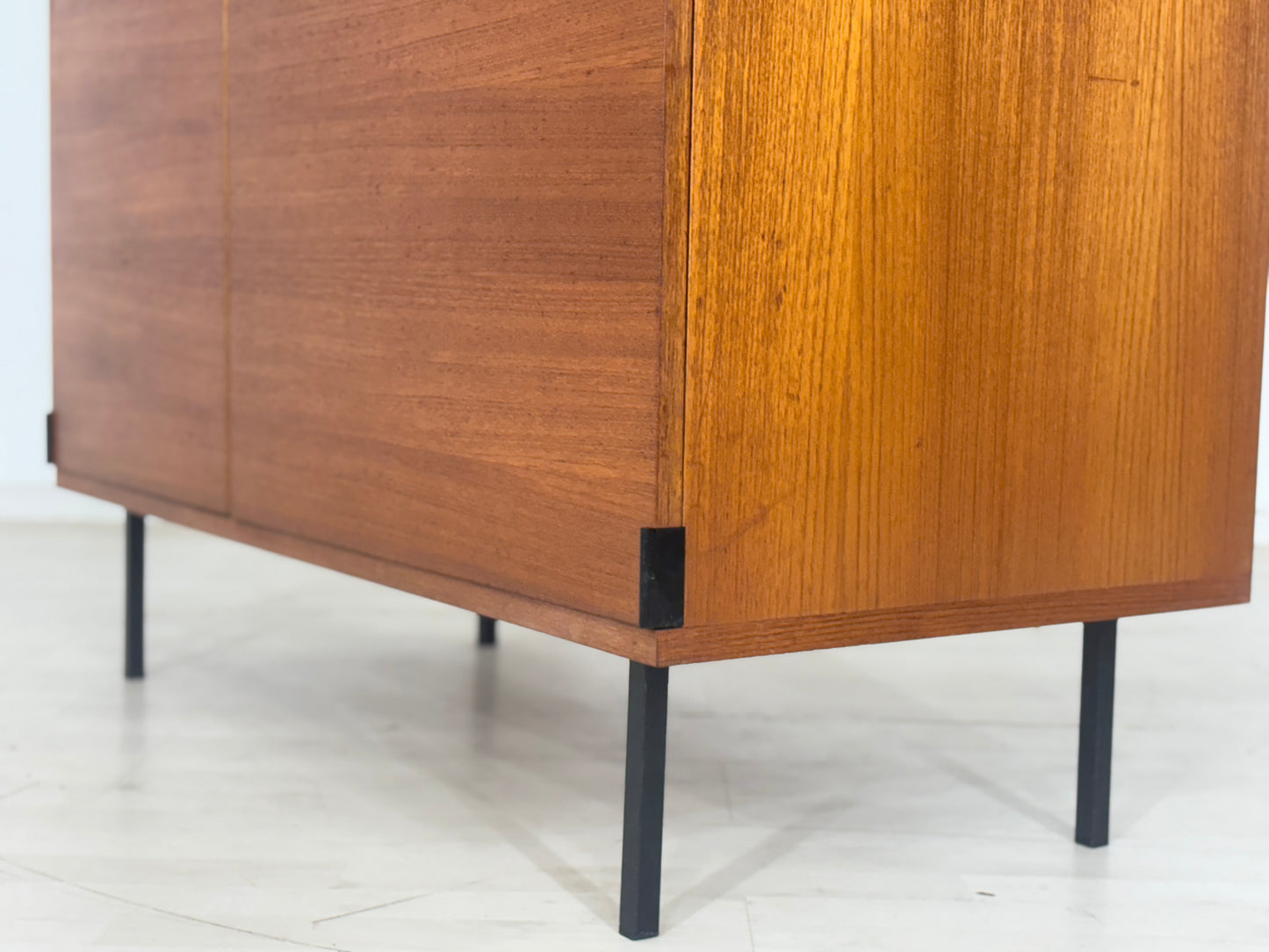 60er Jahre Teak Kleiderschrank Holz Schrank Wäscheschrank Vintage