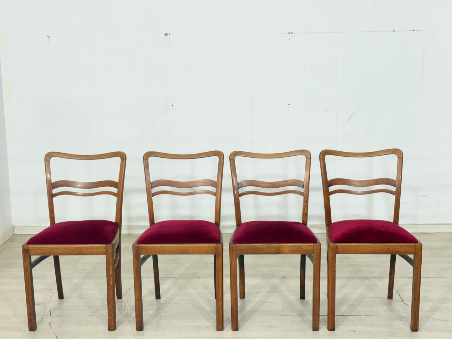4er Set Jugendstil Stühle / Esszimmerstühle Set – um 1920